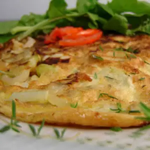Salada de Arroz com Omelete