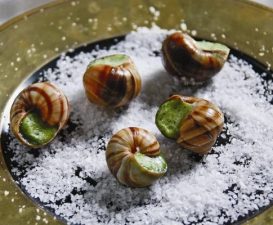 Escargots Com Manteiga de Ervas